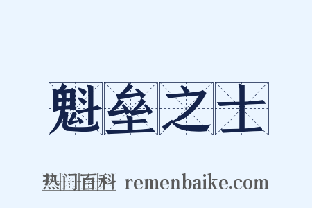 魁垒之士是什么意思的图片
